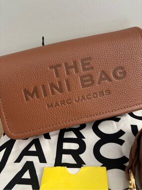Marc Jacobs Mini Bag in Cognac Pebbled Leather